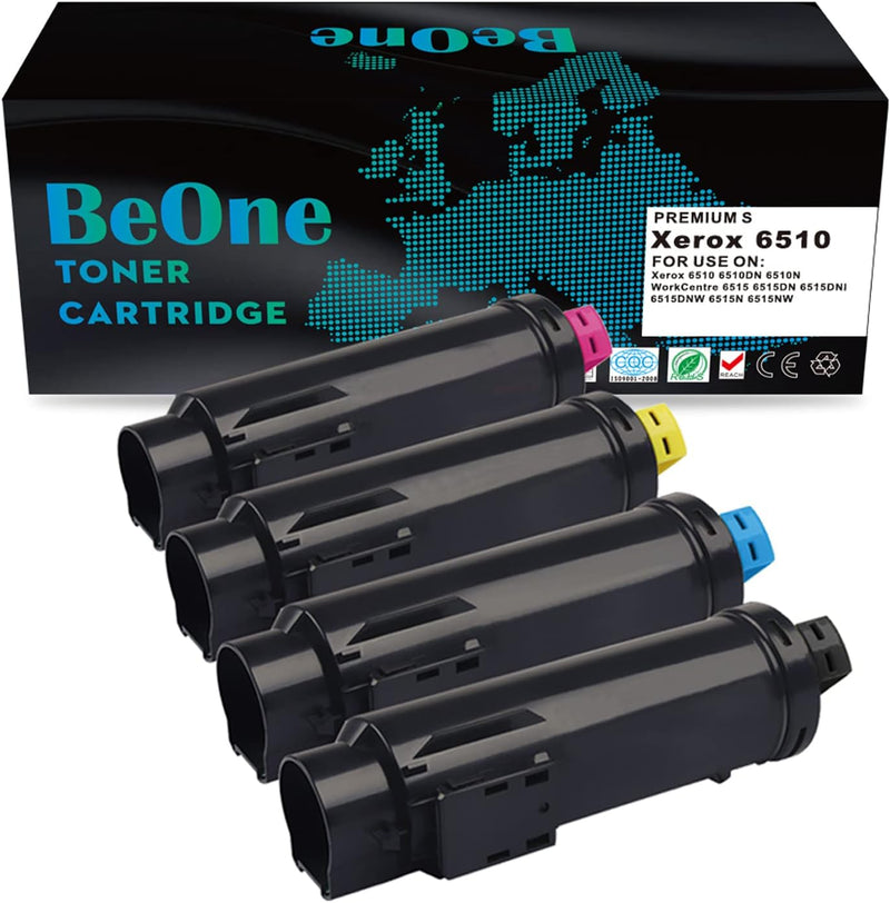 BeOne® 4X 6510 106R03480 106R03477 106R03478 106R03479 Kompatible Tonerkartusche für Xerox 6510 6510