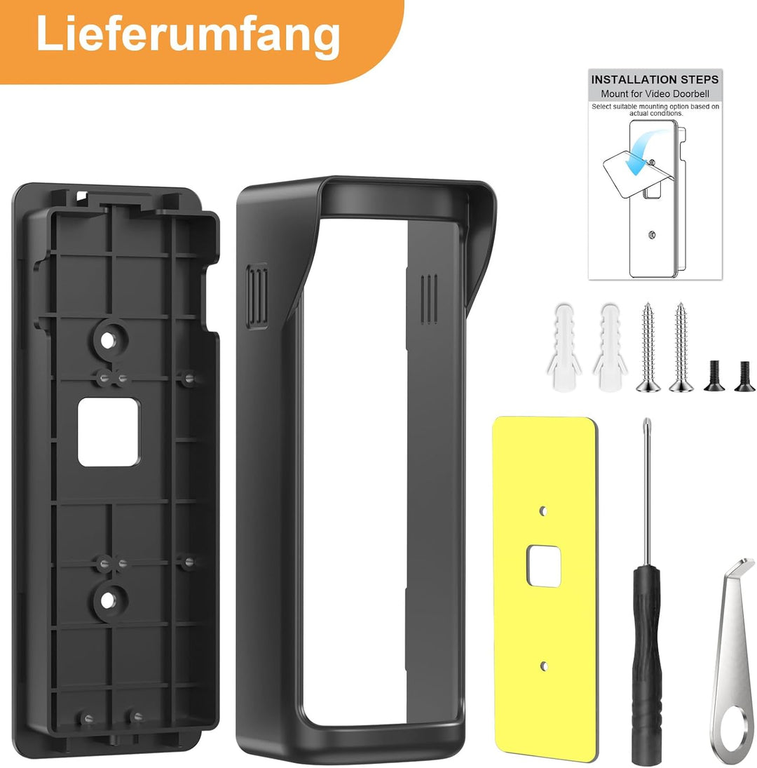 2026 Ring Selbstklebende Video-Türklingel-Halterung kompatibel mit Ring Battery Video Doorbell/Plus/
