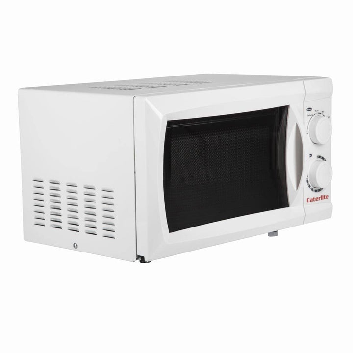 Caterlite Kompakter Mikrowellenherd, 700 W, Stahl, 6 Leistungsstufen