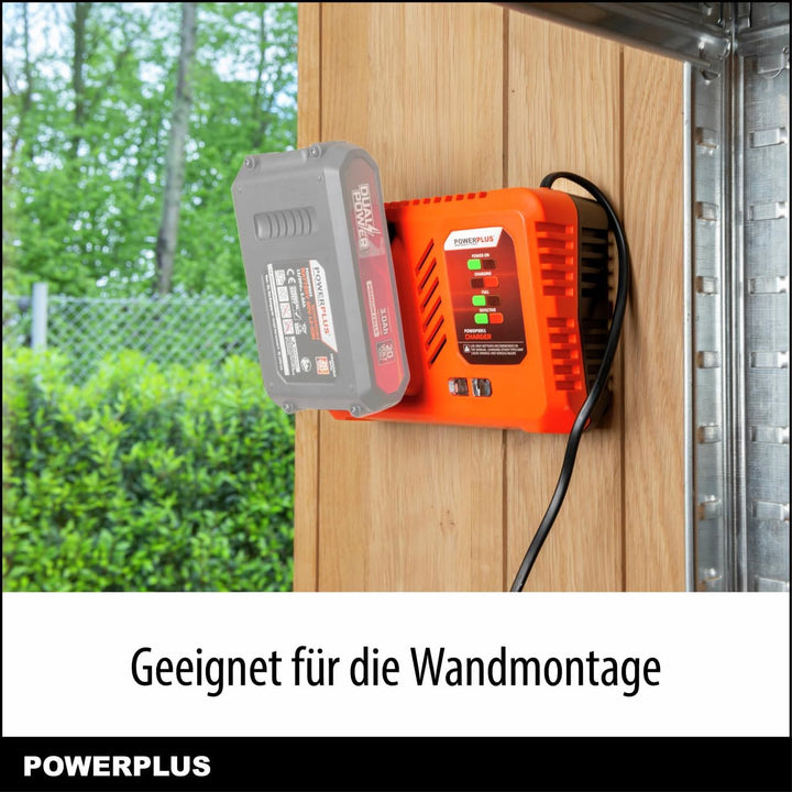 Power Plus Dual Power Akku Ladegerät POWDP9051-4.0A - für 20V & 2x20V Akku & Batterien - Akku-Plattf