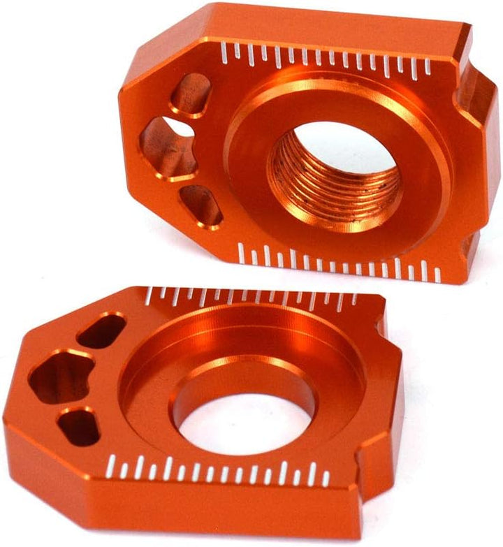 Motorrad-Hinterachsblock,Motorrad CNC Aluminium Hinterachsblock Kettenversteller für 85SX 125-450 SX