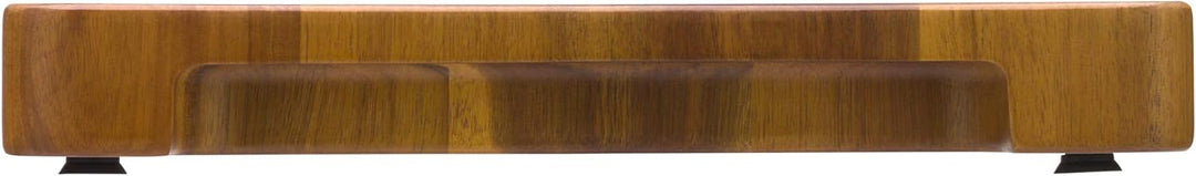 WMF Schneidebrett XL 40 x 32 x 4 cm, Holz, Akazienholz, klingenschonend, grosse Arbeitsfläche, Stirn
