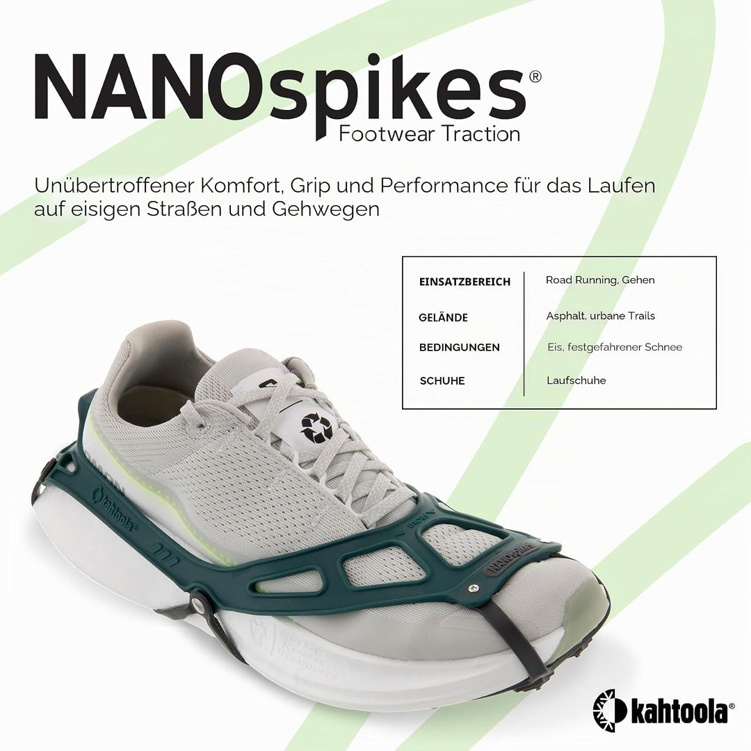 Kahtoola - NANOspikes für Unisex Forrest green/black M, Forrest green/black M