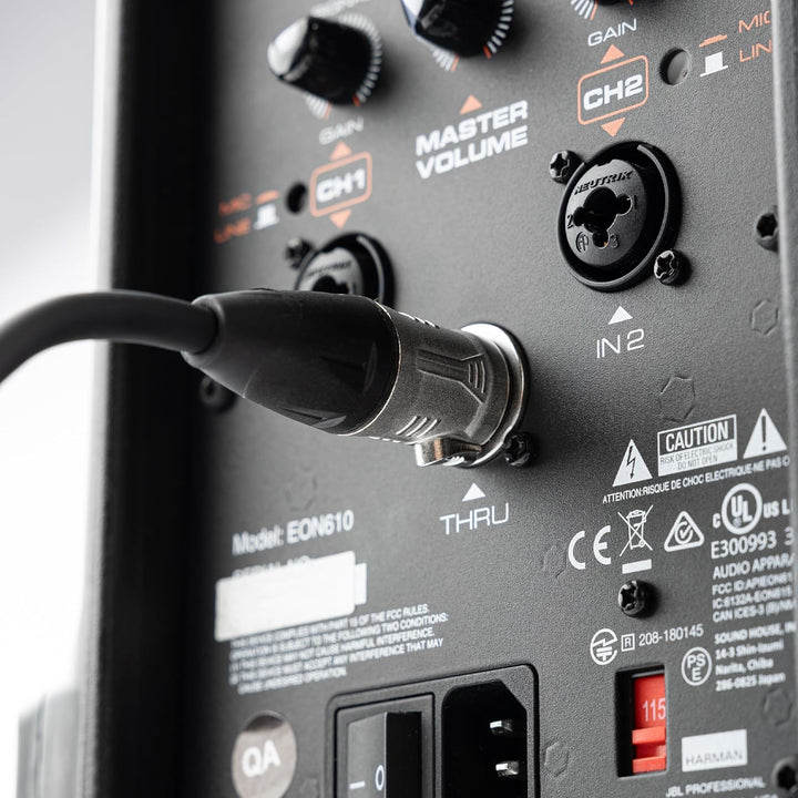 Gator Cableworks GCWB-XLR-20 Backline 20 Foot 6m XLR Speaker – Hochwertiges Audiokabel für professio