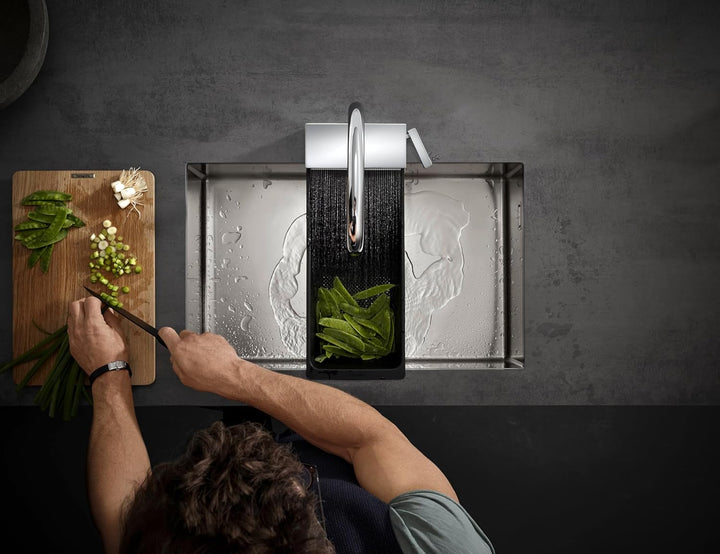 hansgrohe Aquno Select M81 - Küchenarmatur mit Brause ausziehbar, 3 Strahlarten, Wasserhahn Küche mi