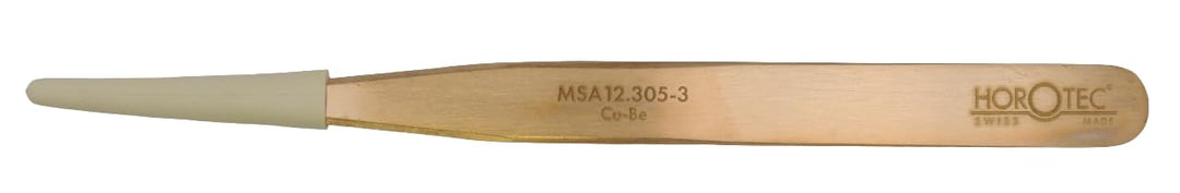 KD89 Horotec 12.305 Präzisions-Uhr-Pinzette aus Kupfer-Beryllium, antimagnetisch, Länge 120 mm 12.30