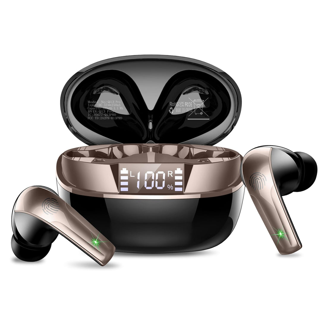 Bluetooth Kopfhörer, Kopfhörer Kabellos Bluetooth 5.4 HiFi-Klangqualität mit ENC Mikrofon, 47Std Spi