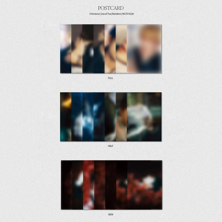 ENHYPEN - [DARK BLOOD] (HALF Ver.) Photo Book + CD-R + Photo Card + Message Photo Card + Sticker + P