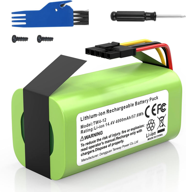 ASUNCELL 4000mAh Akku für Eufy L60 L50 Hybrid/SES, 14,4V Ersatzakku für IRobot Roomba Combo Essentia