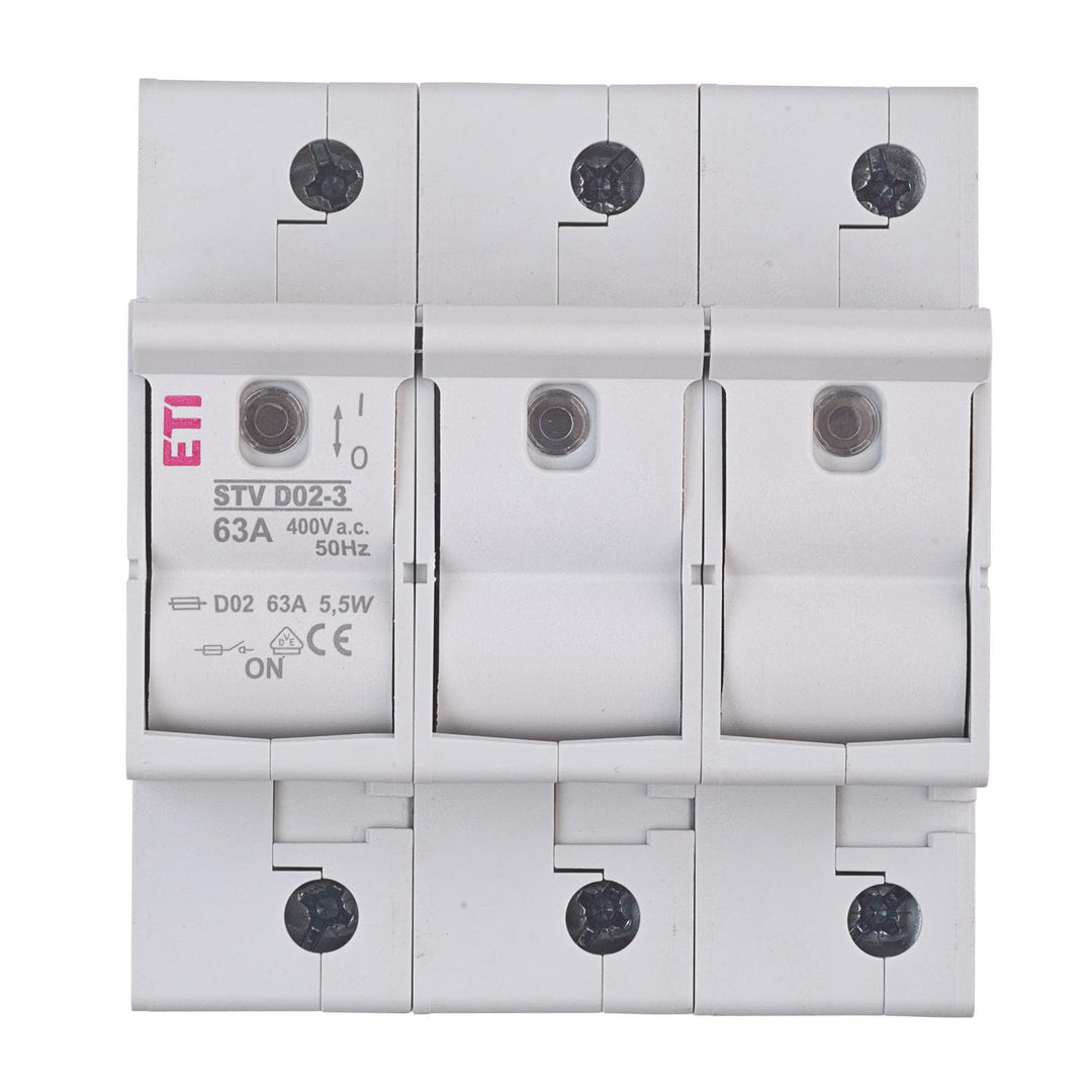 grenda-hammer® | Neozed Lasttrennschalter Set D02-3-polig Set mit Sicherungen und Passhülsen (Lasttr