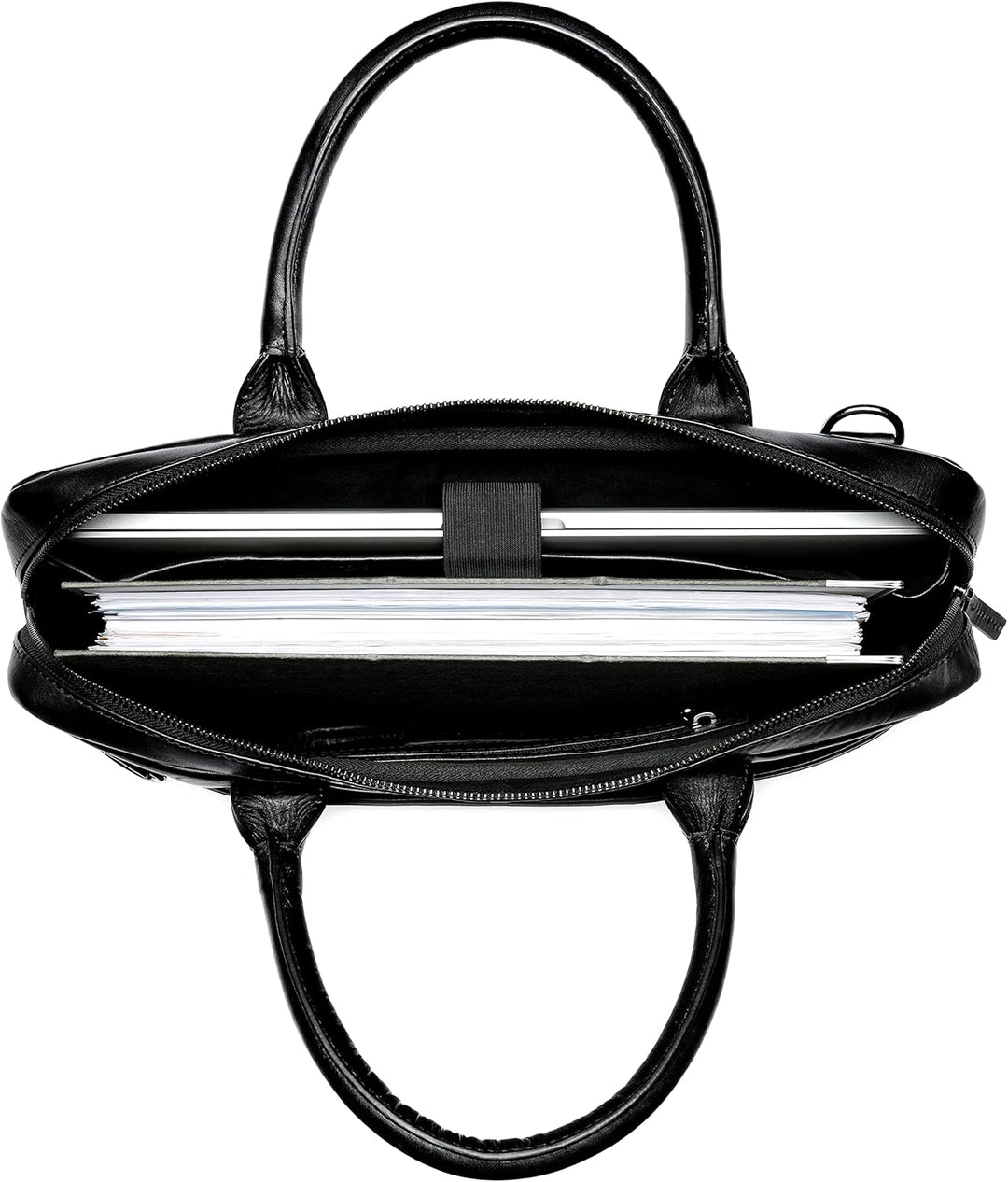 SID & VAIN grosse Laptoptasche schmal echt Leder - 15 Zoll Laptop Business-Tasche BOSTON gross - Umh