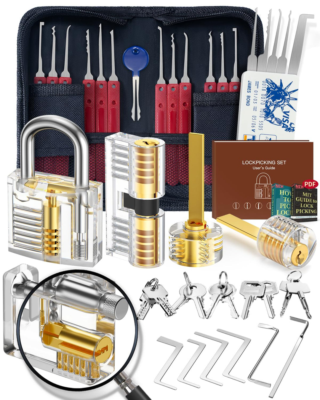 Eventronic 37+5 Stück Lockpicking Set, [2024 Neueste Pioneer Edition &amp; Neues Freischaltungserlebnis]