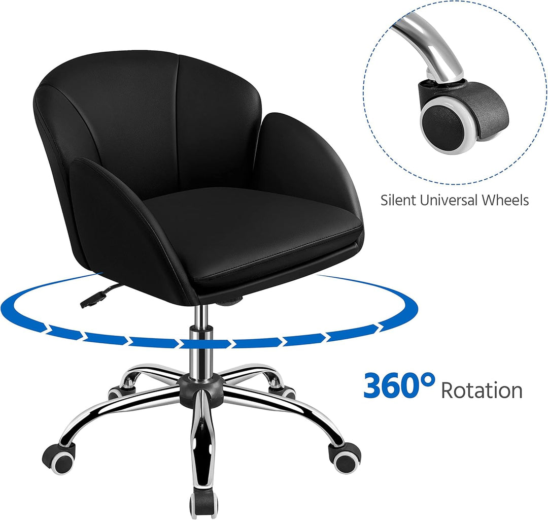 Yaheetech Schreibtischstuhl Ergonomisch Bürostuhl bis 136 kg Belastbar, Drehstuhl Höhenverstellbar C