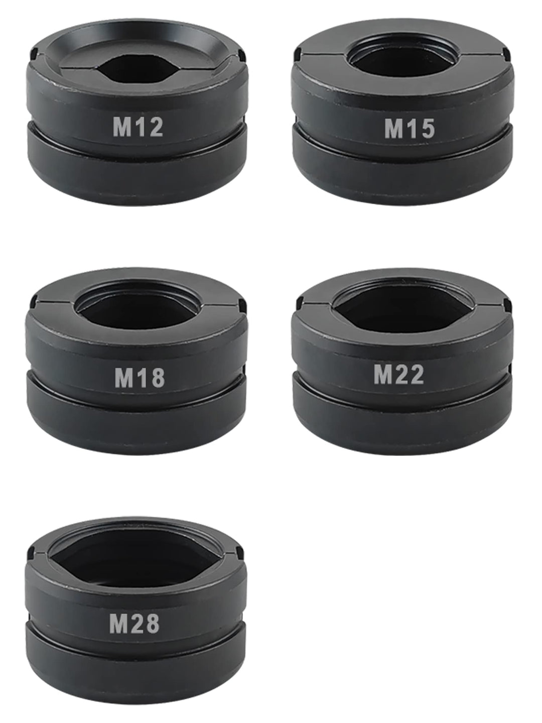 AMZCNC Pressbacke M12~M28 M-Kontur für 12mm,15mm,18mm,22mm,28mm, Pressbackeneinsatz passend für Hand