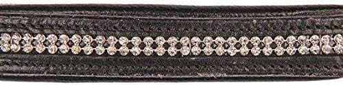 HKM 1590 Halfter Diamond, Pferdehalfter mit Synth. Diamanten, Leder, Pony VB WB Schwarz pony, Schwar