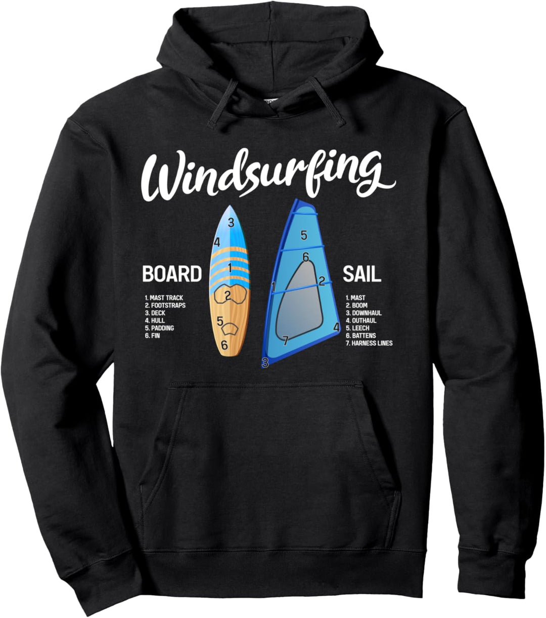 Windsurfen Ausrüstung Zahnrad Vorstand Windsurfer Sailboarde Pullover Hoodie