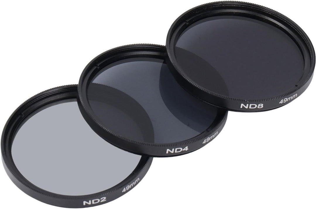 ND-Filterset, mit ND2-Filter, ND4-Filter und ND8-Filter, HD-Mehrschichtbeschichtung, Anti-Überbelich