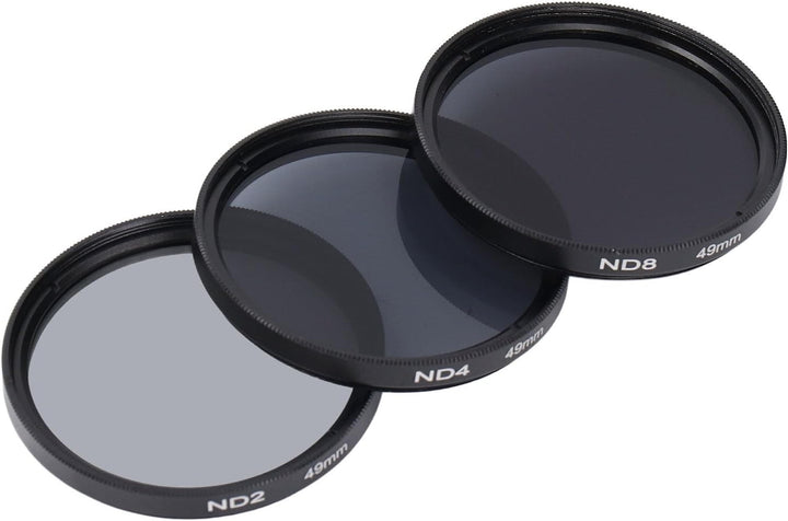 ND-Filterset, mit ND2-Filter, ND4-Filter und ND8-Filter, HD-Mehrschichtbeschichtung, Anti-Überbelich