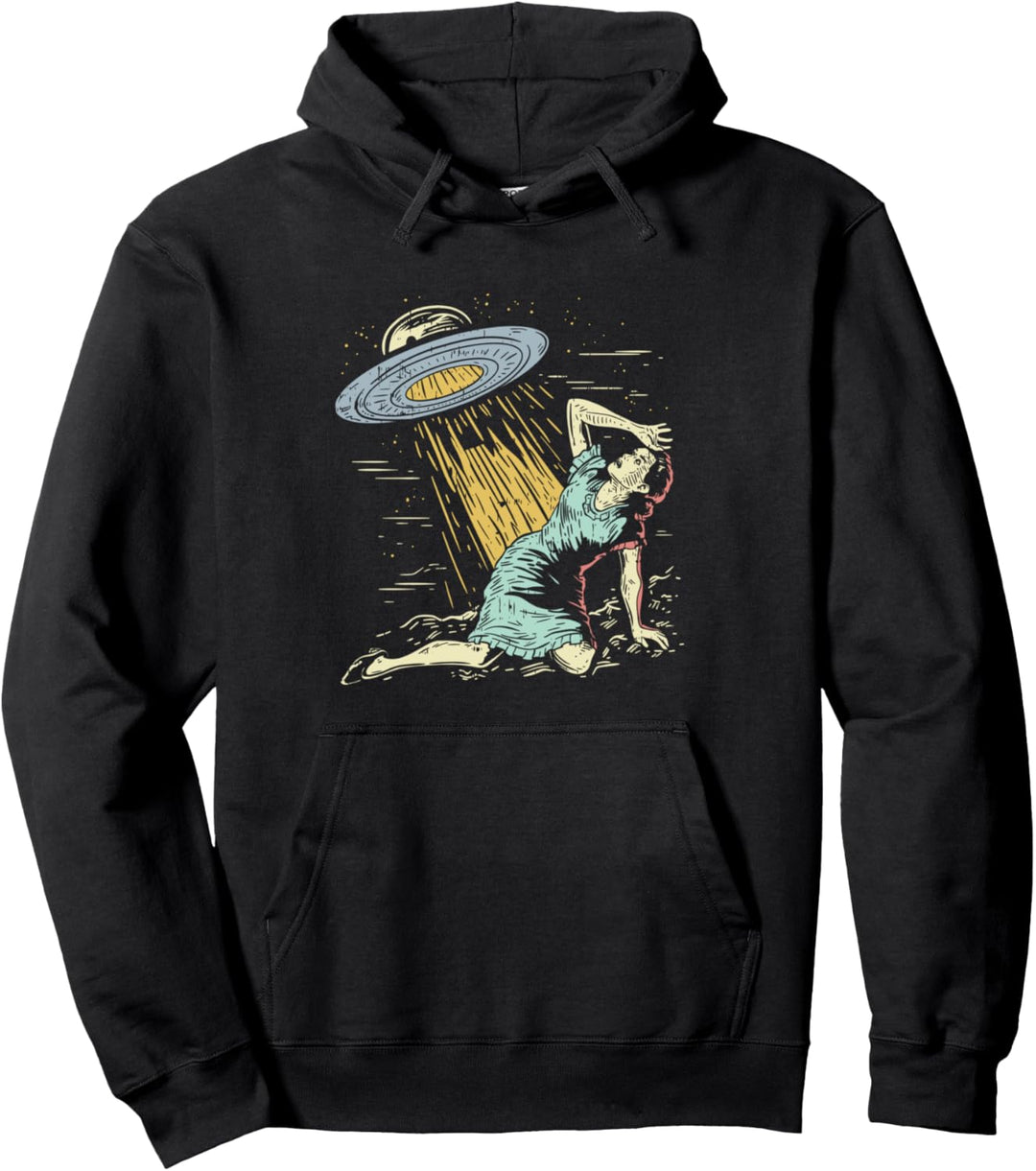 Alien UFO Entführung Pullover Hoodie
