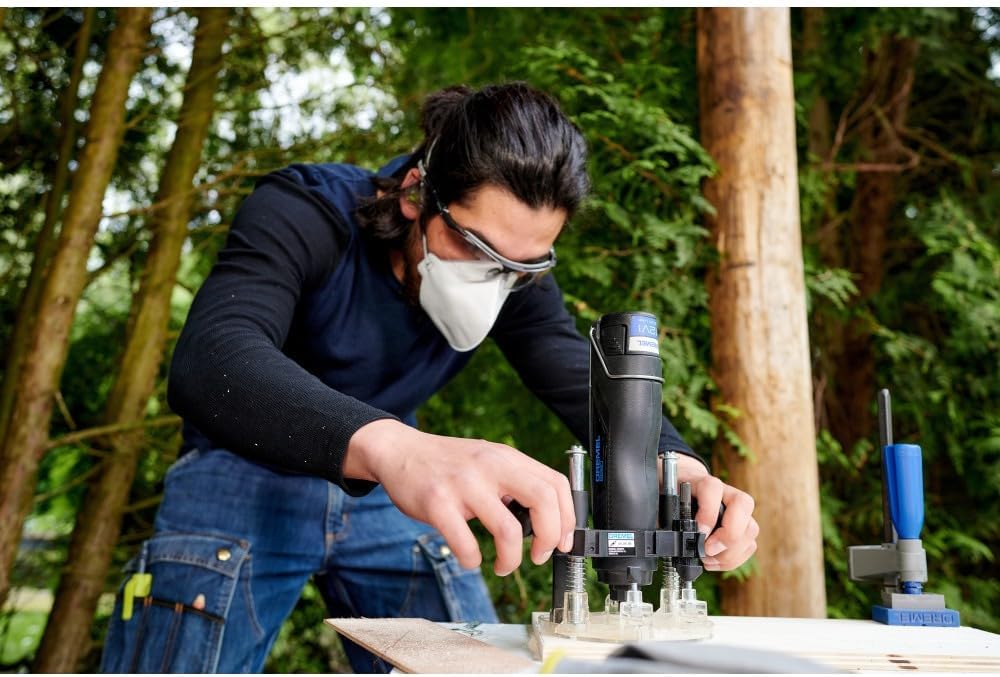 Dremel 335-01 Drehwerkzeug Tauchfräsenaufsatz, kompakt &amp; leicht für leichte Routing-Projekte, perfek