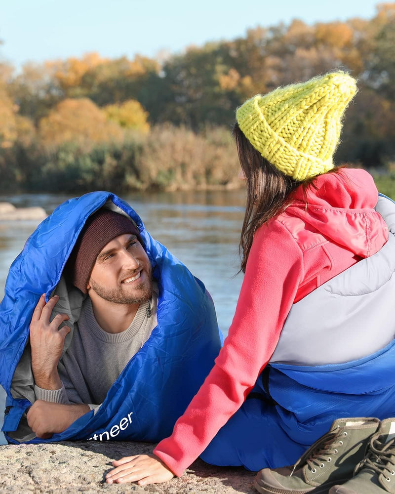 Schlafsack für 3-4 Jahreszeiten: Sportneer Schlafsack Winter Outdoor Sleeping Bag Tragbar Ultraleich