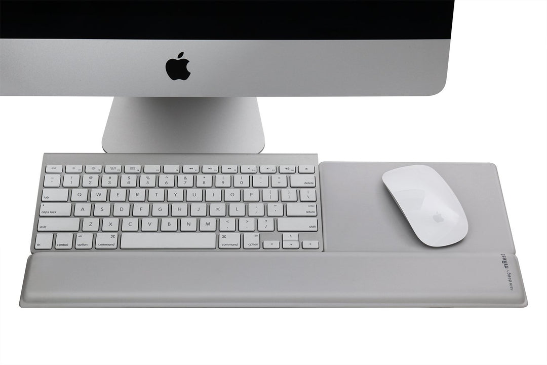 Rain Design mRest - Wrist Rest & Mouse Pad Silver, Silver