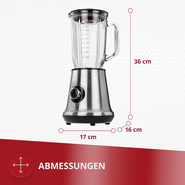MPM MBL-15M blender 1 L Tabletop blender 450 W Stainless steel