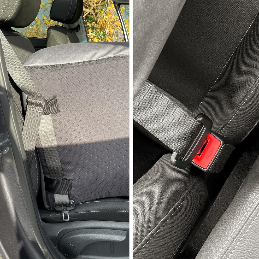 your GEAR Frontera Hundeautositz – Orthopädisches Hundebett & Hundekorb für Auto mit Sicherheitsgurt