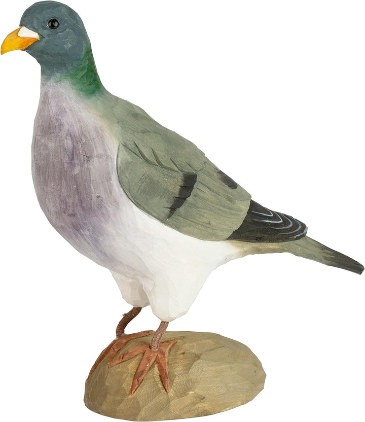 WILDLIFEGARDEN Wildlife Garden WG461 DecoBird Hohltaube - Handgeschnitzter Dekorative Vogel aus Holz