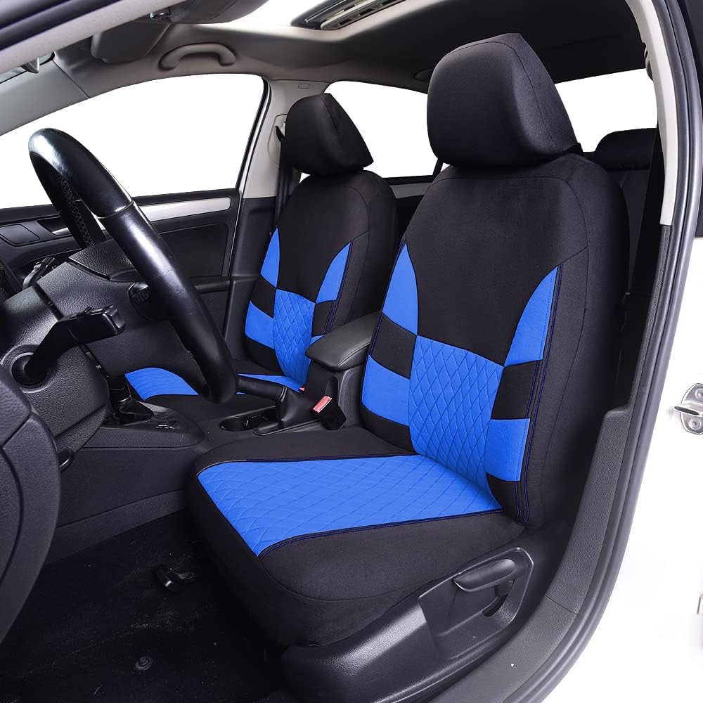 TOYOUN Sitzbezüge Auto Set Universal Autositzbezüge Sitzschoner Auto Schonbezug Autositz Blau für Vo