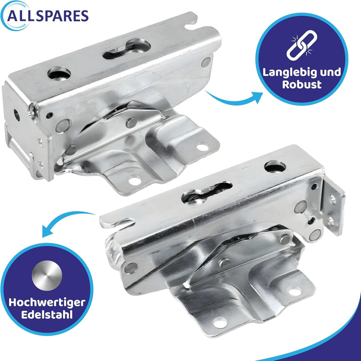 AllSpares Türscharnier-Set für Kühlschrank geeignet für Bosch Siemens Neff Quelle Constructa Balay K