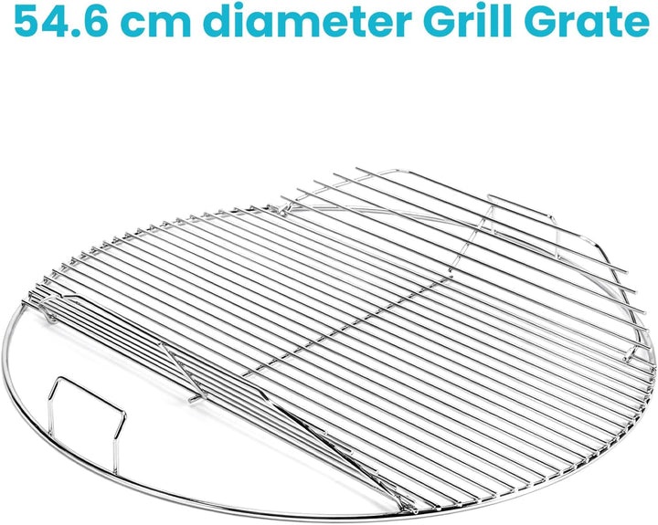 GRISUN Grillrost Rund 54,6 cm klappbar, Ersatz für Weber 57 cm Holzkohlegrill, One-Touch, Performer,