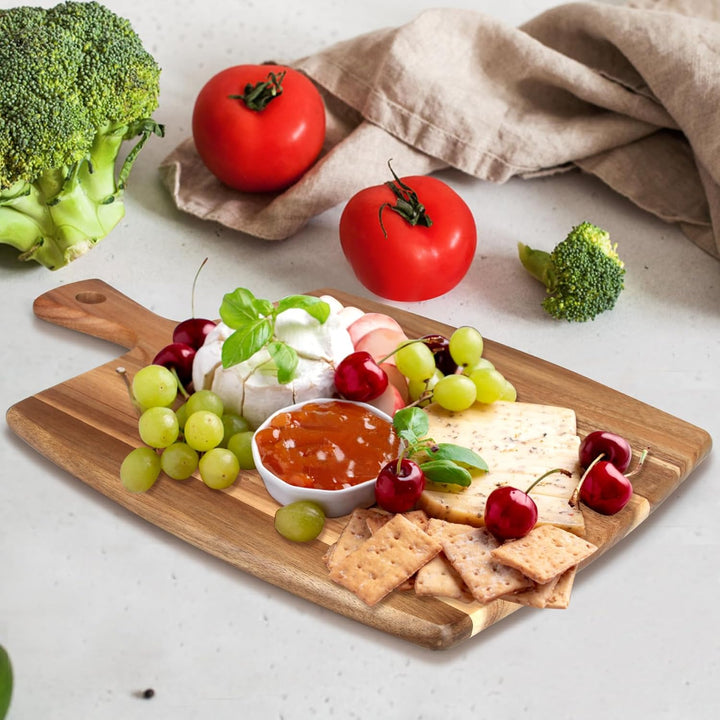 Ayiaren Grosse Holzschneidebretter aus Holz für Küche, Fleisch, Schneidebrett, Brot, Käse, Servierbr