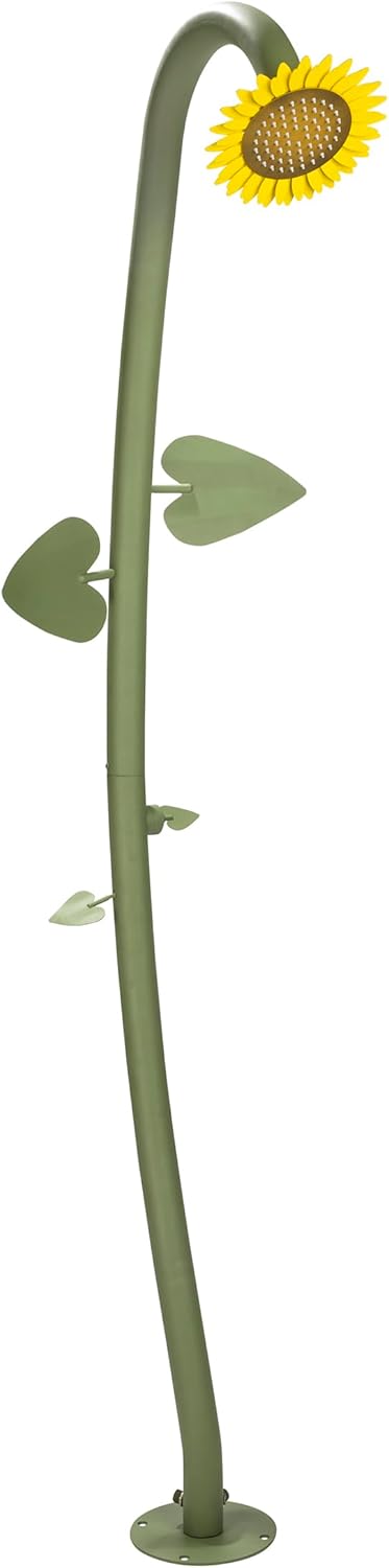 Haushalt International Gartendusche Sonnenblume Flowershower - Höhe ca. 217 cm - Verstellbarer Dusch