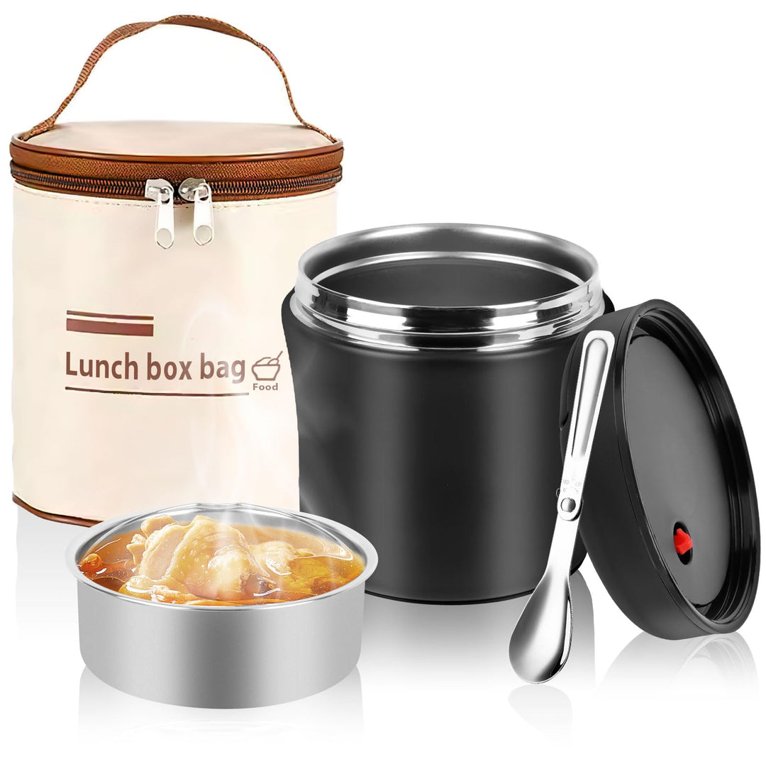 Thermobehälter für Essen 1200ml, 304 Edelstahl Wärmebehälter für Speisen, Thermos-lebensmittelbehält