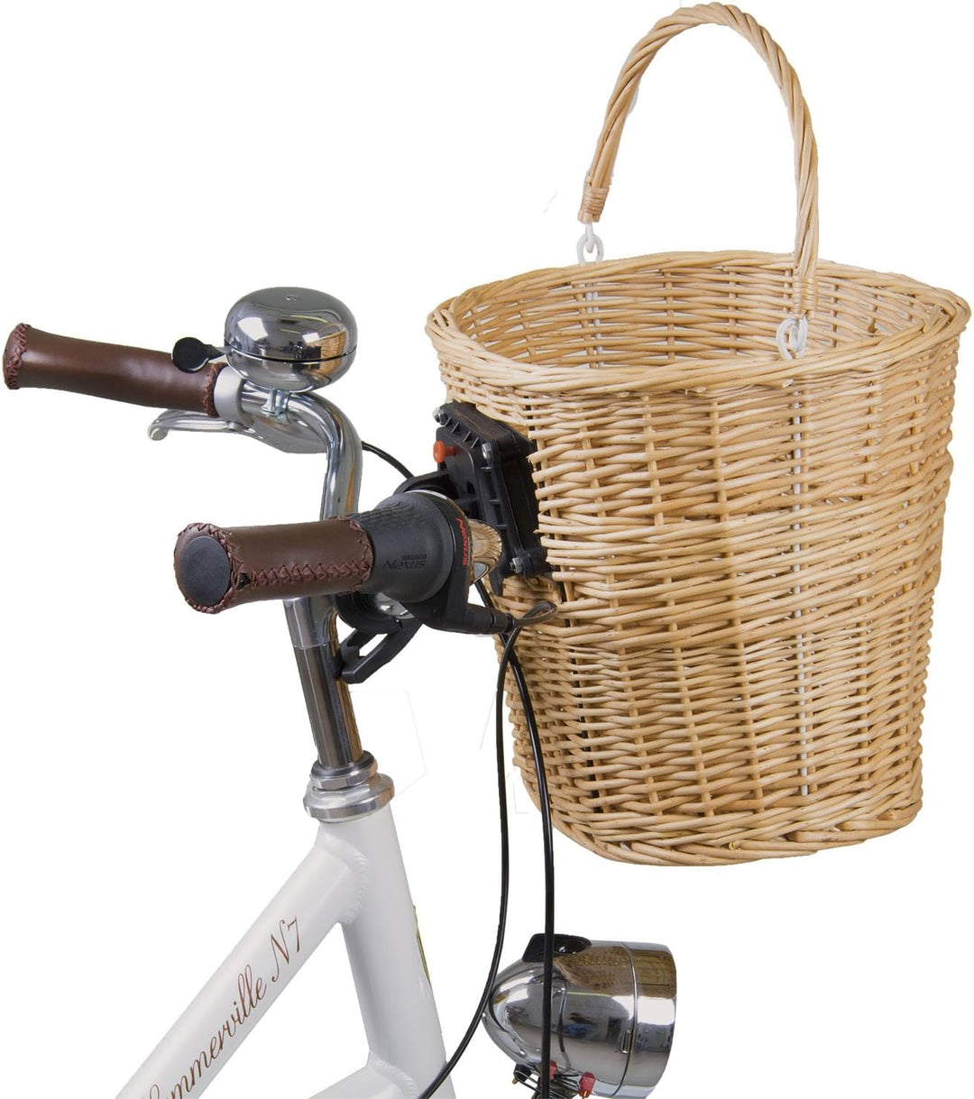 M-Wave Universeller Fahrradkorb aus Weidengeflecht in mehreren Kollektionen. BA-FW-Clip Eco, BA-FW-C