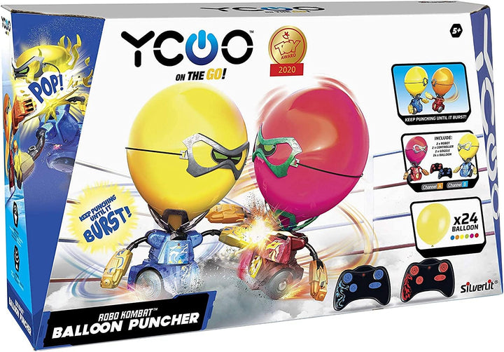 Silverlit 88038 ROBO Kombat Balloon Puncher by, ferngesteuerte Spielzeug, 2 Roboter und Zubehör, Ton