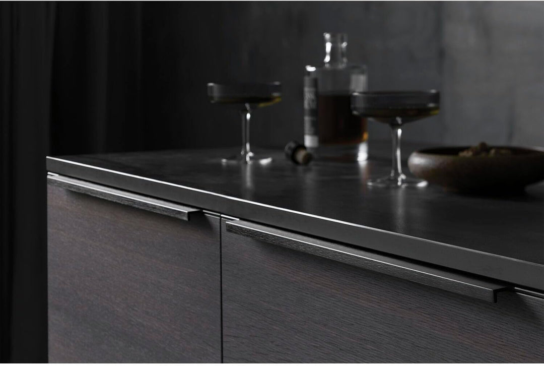 Griffleiste TRIM Länge 595 mm, Aluminium schwarz matt