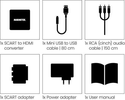 RCA auf HDMI Konverter - Marmitek Connect AH31-1080p Full HD - Keine Software notwendig - Composite