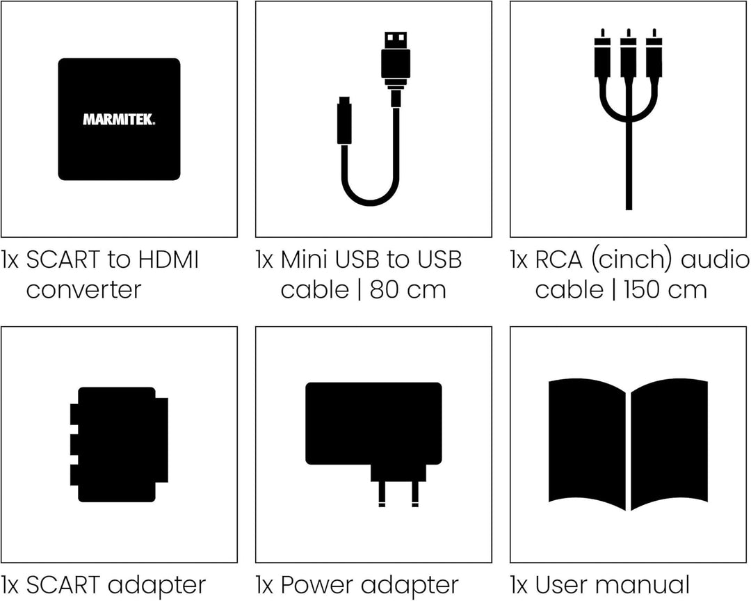 RCA auf HDMI Konverter - Marmitek Connect AH31-1080p Full HD - Keine Software notwendig - Composite