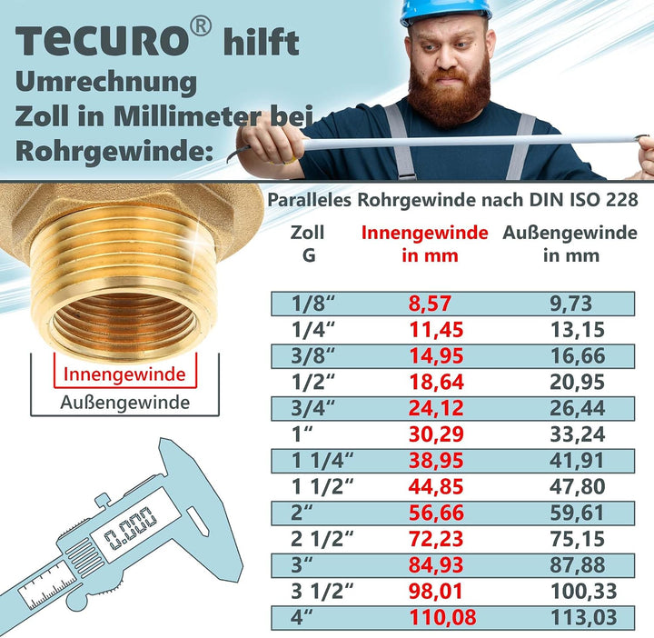 tecuro Pop-Up Ablaufgarnitur 1 1/4 Zoll Anschluss für Waschbecken und Waschtische, Universalgrösse f