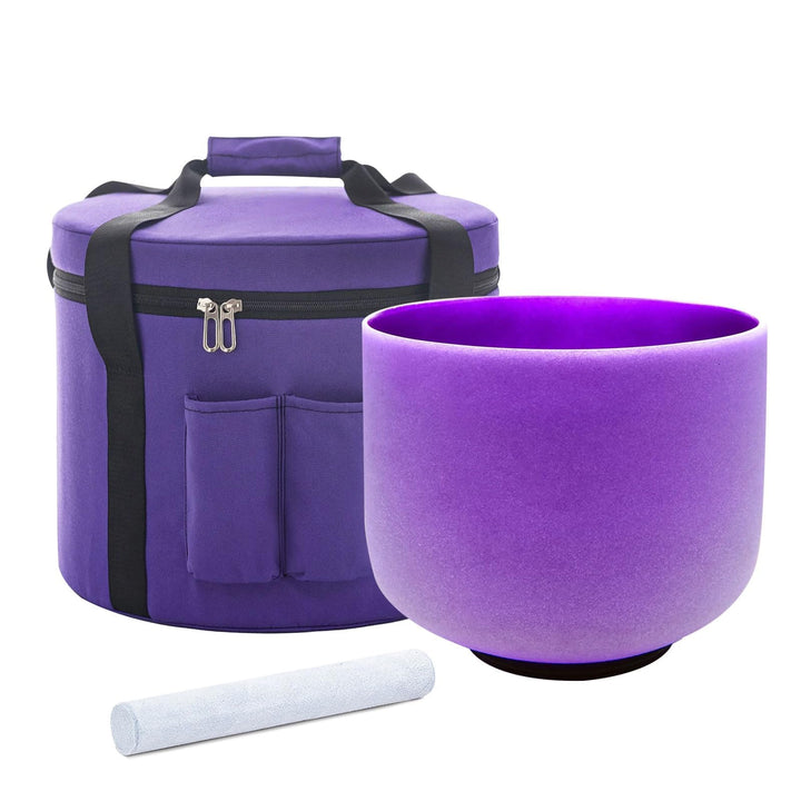 Hye-eun Lila Kristall Klangschale 8 Zoll (20.3cm) B Note Crown Chakra Sound Healing Mit Tragetasche