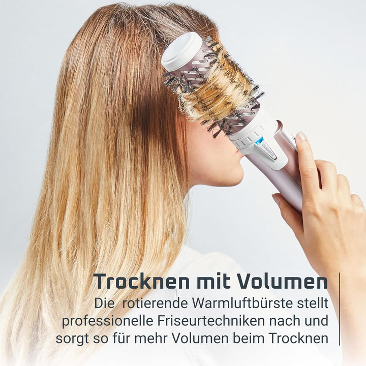 Rowenta Warmluftbürste CF9540 Brush Activ Premium Care | Mit Naturborsten | Kaschmir-Keratin-Beschic
