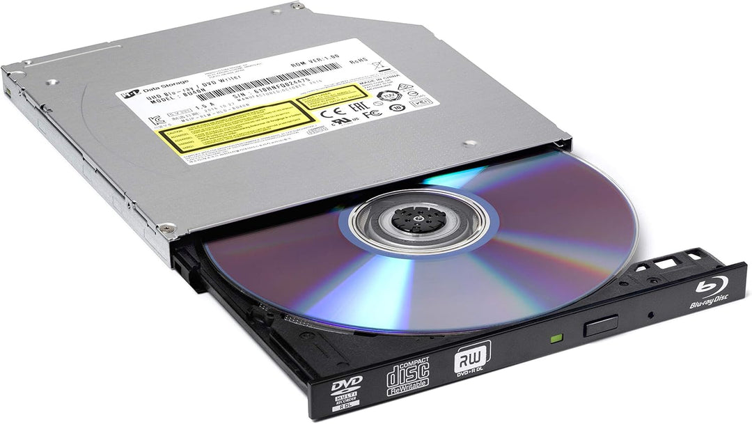 Hitachi-LG BU40N Internal UHD Blu-Ray/DVD Drive/Burner, Slim 9.5 mm Rewriter for Laptop, Desktop PC,