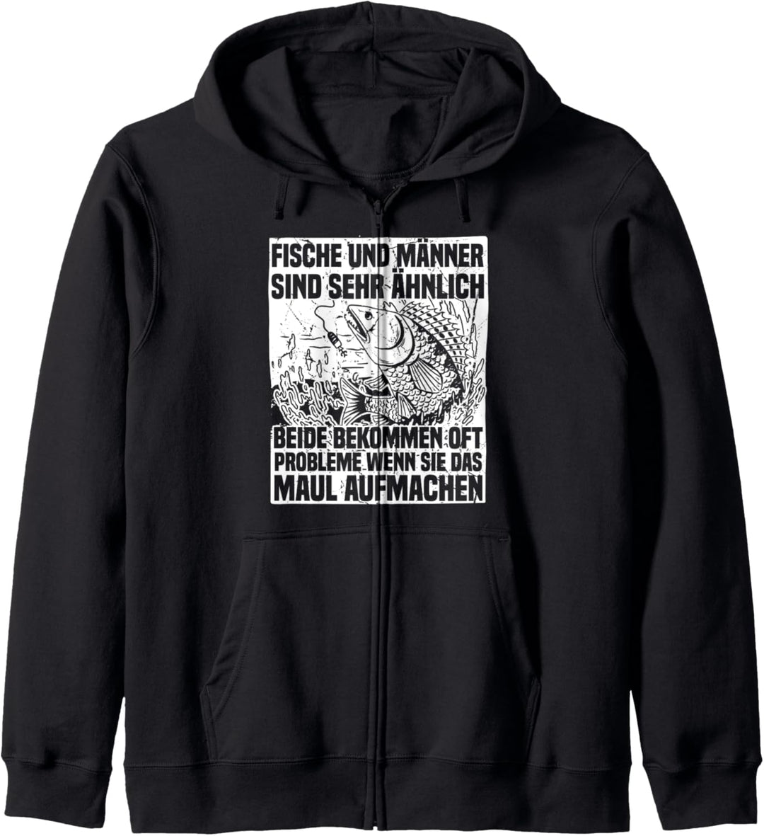 Fische & Männer Spruch, Fisch Angeln, Fischen, Angler Kapuzenjacke