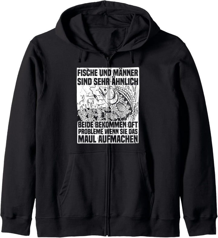 Fische & Männer Spruch, Fisch Angeln, Fischen, Angler Kapuzenjacke