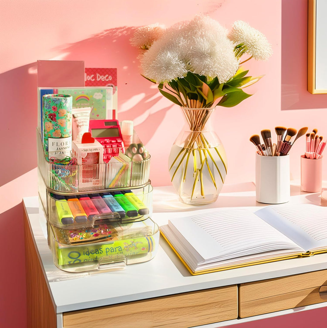 Schminktisch organizer - Make up Organizer mit Schubladen - Kosmetik Organizer - Parfüm Organizer -