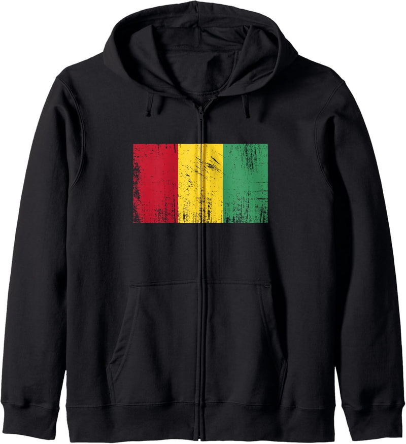 Guinea Flagge-Fahne Geschenk Fussball-Fan Sport Kapuzenjacke