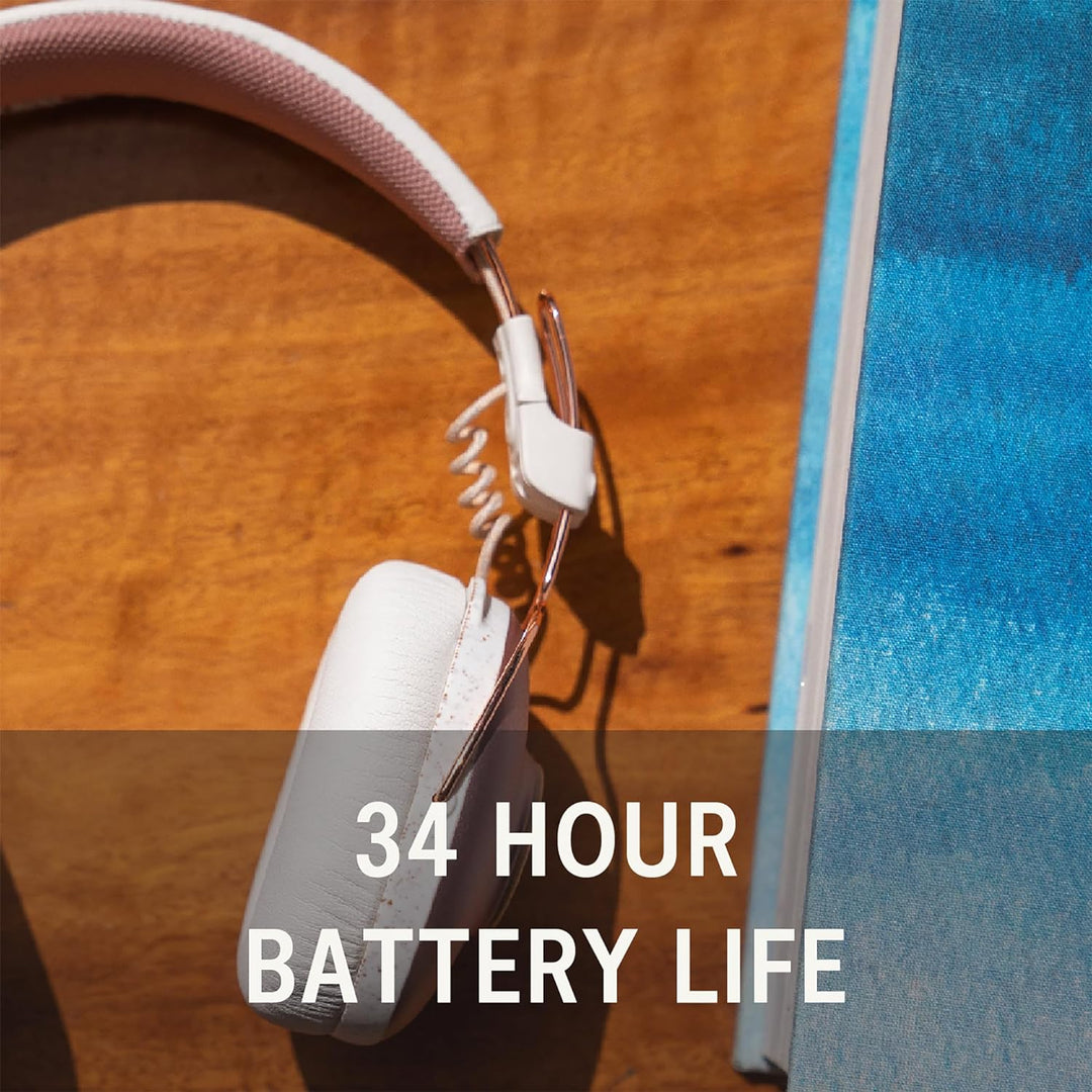 House of Marley Positive Vibration Frequency Over-Ear-Wireless-Kopfhörer - Bluetooth-Kopfhörer, 34 h