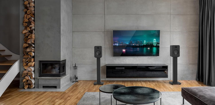 Kanto Ren 200W Powered Speaker System with HDMI ARC Input for TV & Home Theater | USB-C and Bluetoot